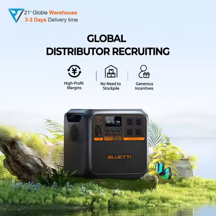 Solar Generator - Bluett=i مولد طاقة شمسية محمول AC180P