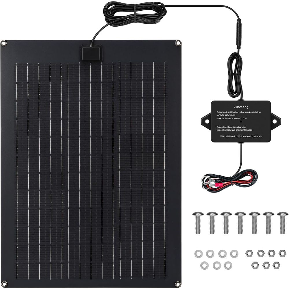 Solar Panel - شاحن بطارية شمسي، طقم لوحة شمسية