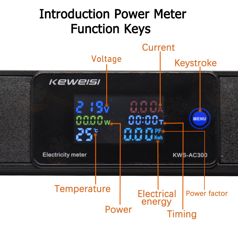 خزانة رف جدار جبل PDU قطاع الط - مراجعة Energy Monitor Meter وسعره