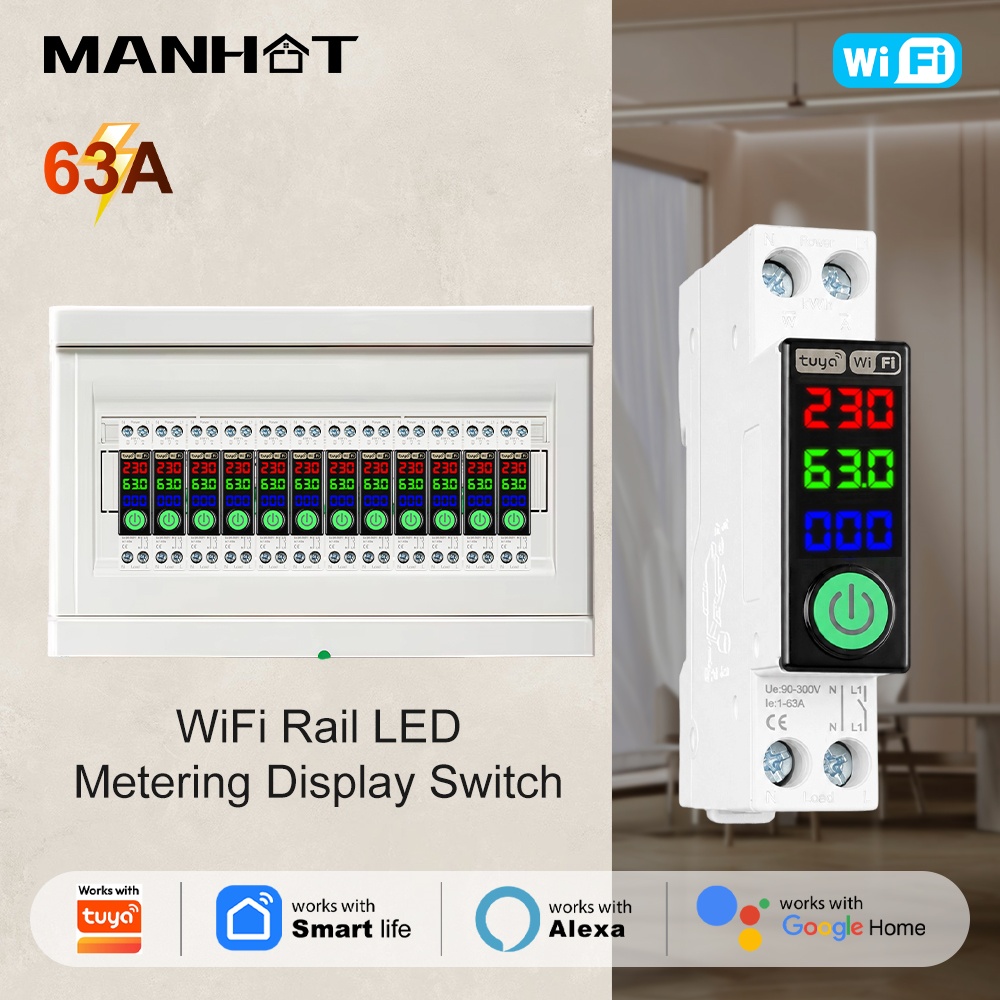 قاطع دائرة كهربائية ذكي من مان - مراجعة Energy Monitor Meter وسعره