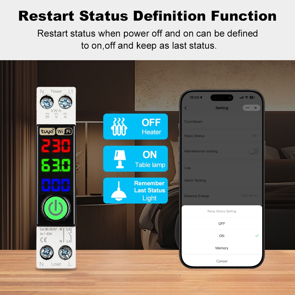 قاطع دائرة كهربائية ذكي من مان - مراجعة Energy Monitor Meter وسعره