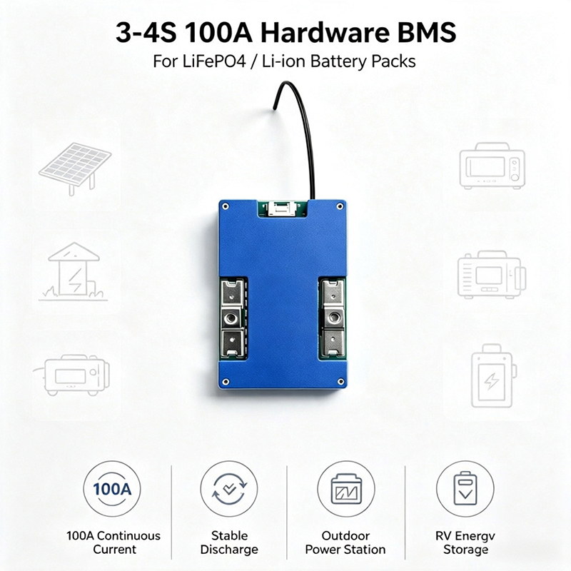 4S 12V LiFePO4 BMS 80A 100A مو - مراجعة Lithium Battery 12V وسعره