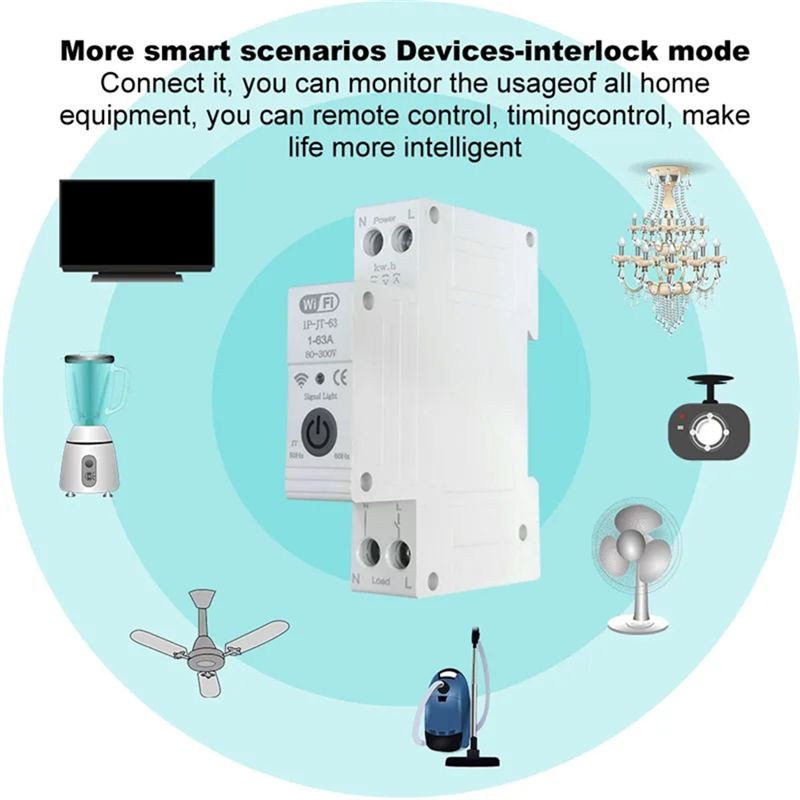 قاطع دائرة كهربائية ذكي B84B-T - مراجعة Energy Monitor Meter وسعره