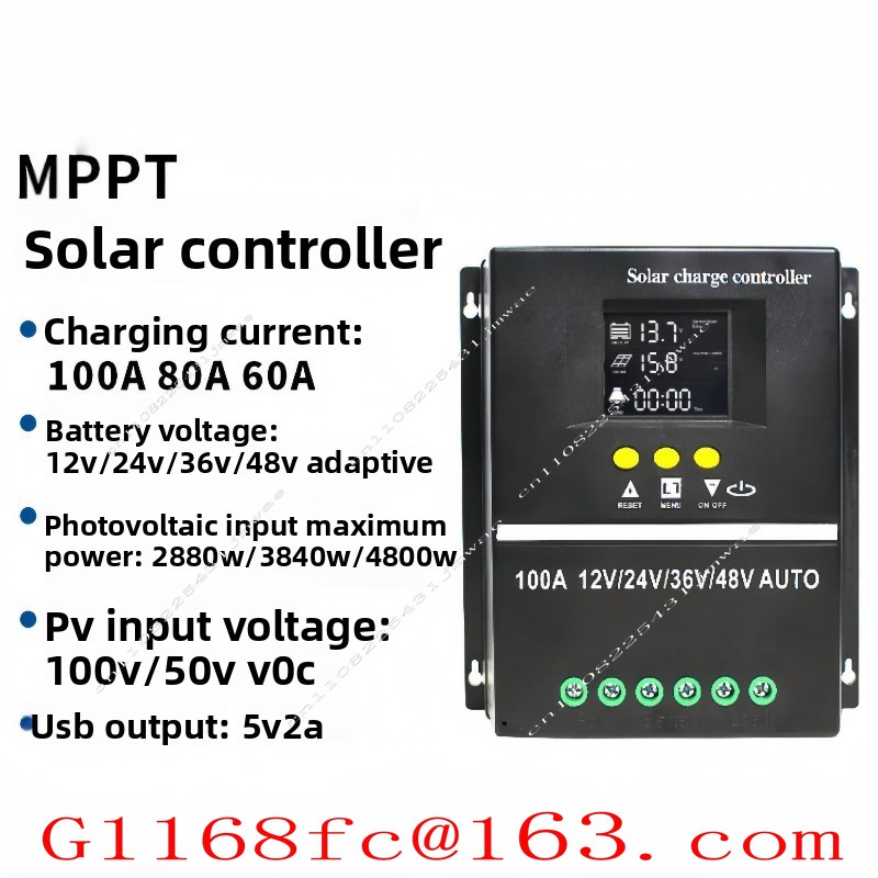 وحدة تحكم شمسية MPPT 60A80A100 - مراجعة Charge Controller Solar وسعره