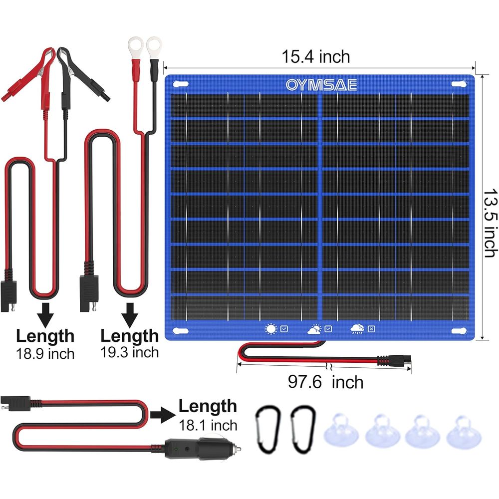 شاحن بطارية سيارة يعمل بالطاقة - مراجعة Solar Panel وسعره