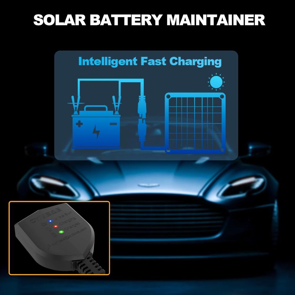 شاحن بطارية سيارة يعمل بالطاقة - مراجعة Solar Panel وسعره