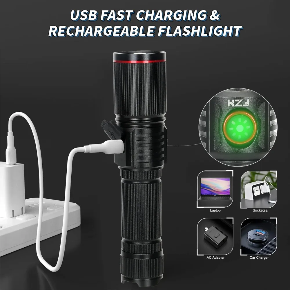 مصباح يدوي LED قوي قابل لإعادة - مراجعة Energy Monitor Meter وسعره