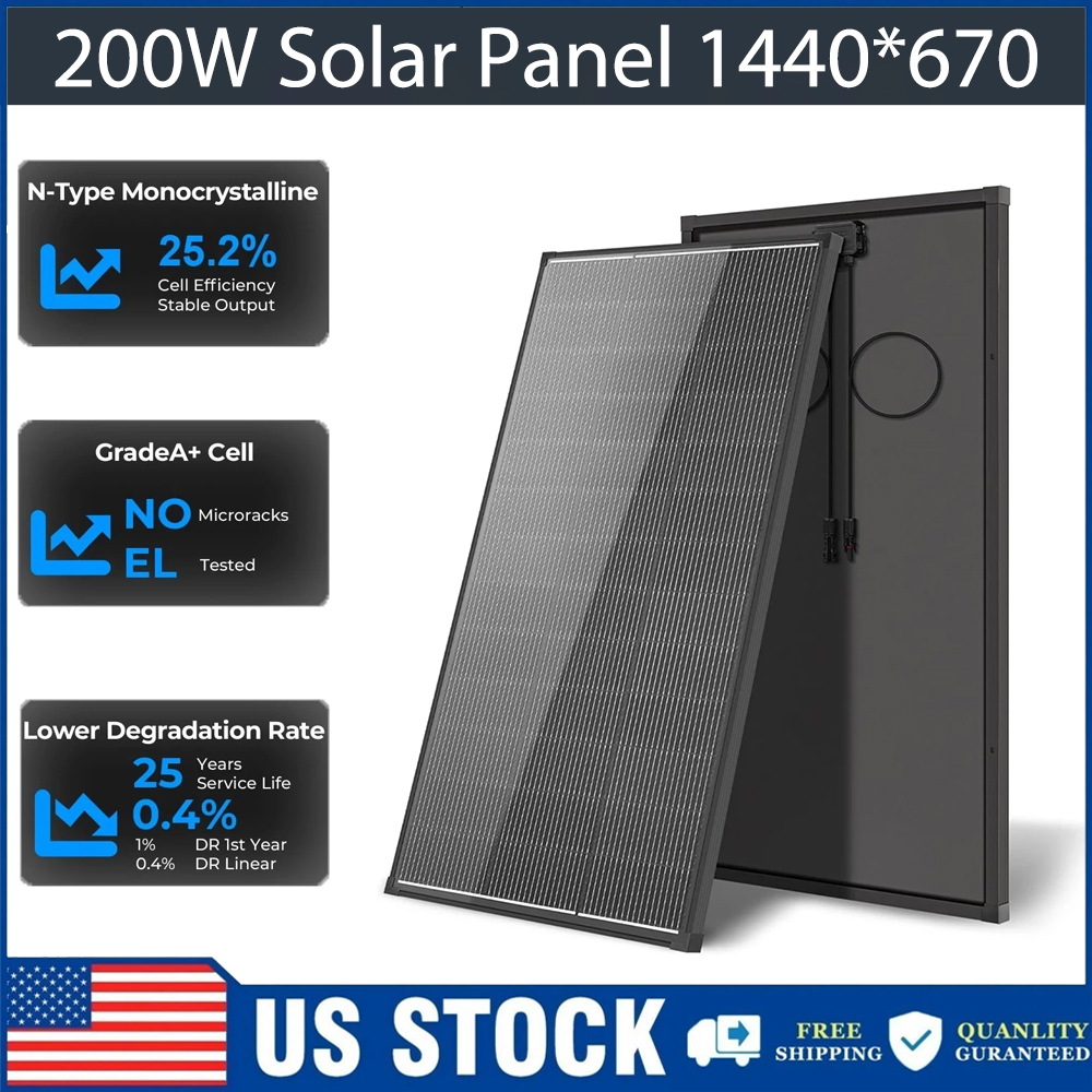 لوح شمسي AeternaSol بقدرة 400  - مراجعة Solar Panel 200W وسعره