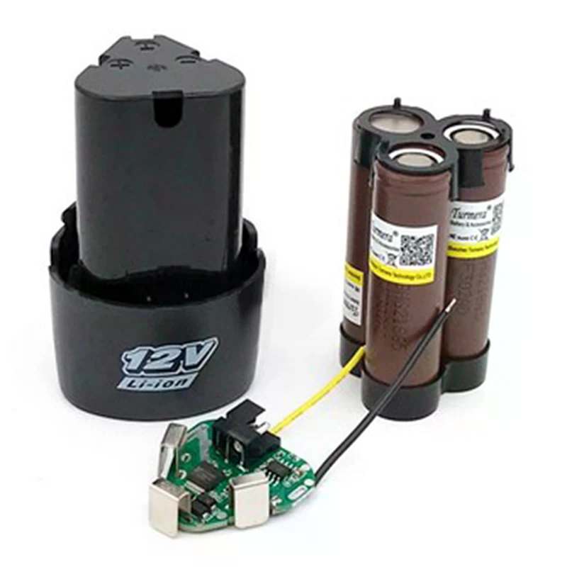 1 قطعة 12 فولت 18650 علبة بطار - مراجعة Lithium Battery 12V وسعره